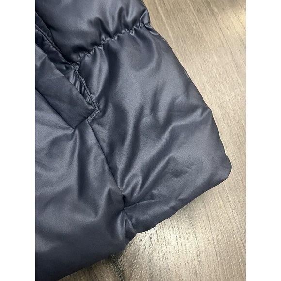 GAP Down Puffer Vest Women’s XL Purple Metallica Periwinkle Full Zip Quilted - Picture 5 of 11
